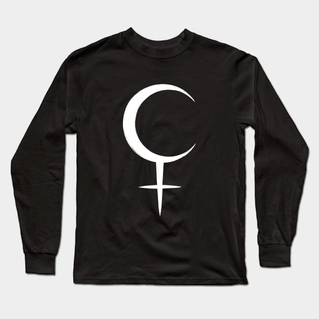 Lilith Moon Long Sleeve T-Shirt by OccultOmaStore